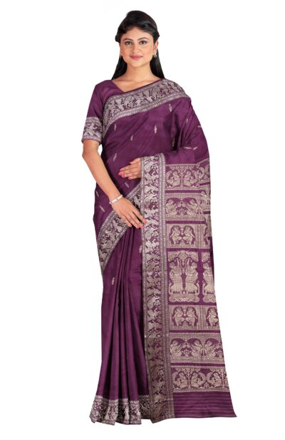 Baluchari Silk Saree - Megenta