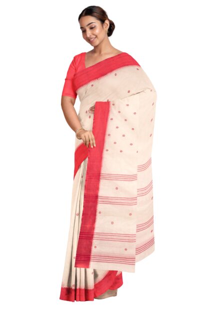 Handwoven Dhaniakhali Cotton Saree