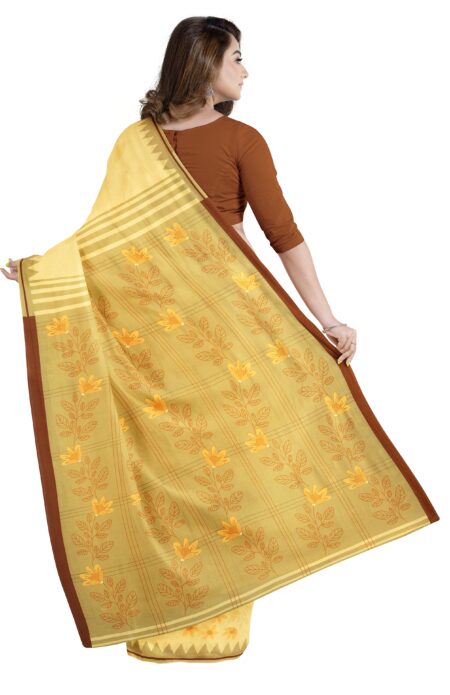 Printed Handwoven Cotton Saree - Image 2