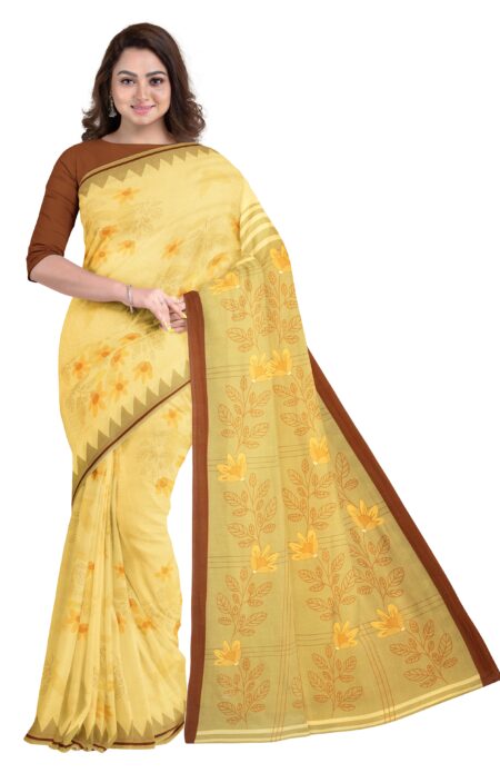 Printed Handwoven Cotton Saree