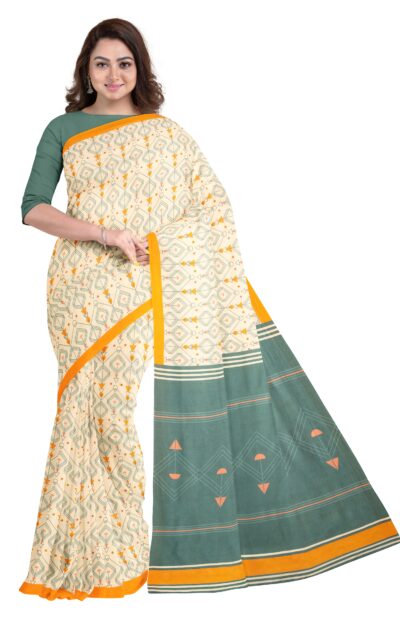 Printed Handwoven Cotton Saree