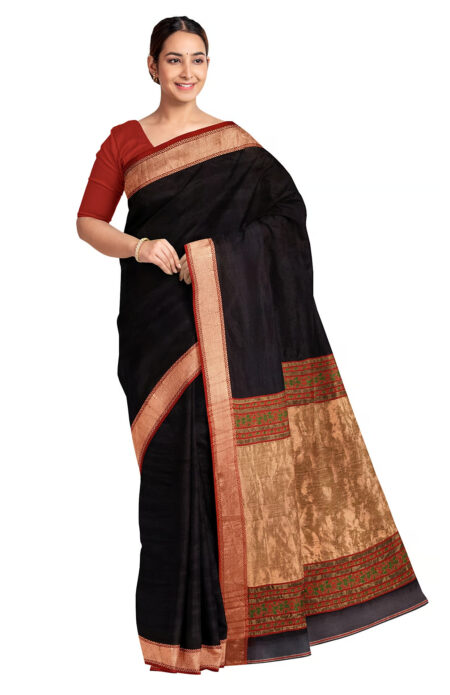 Tangail Zari Silk Saree - Image 3