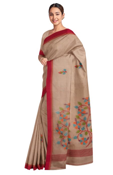 Kora Silk Jamdani Saree - Image 2