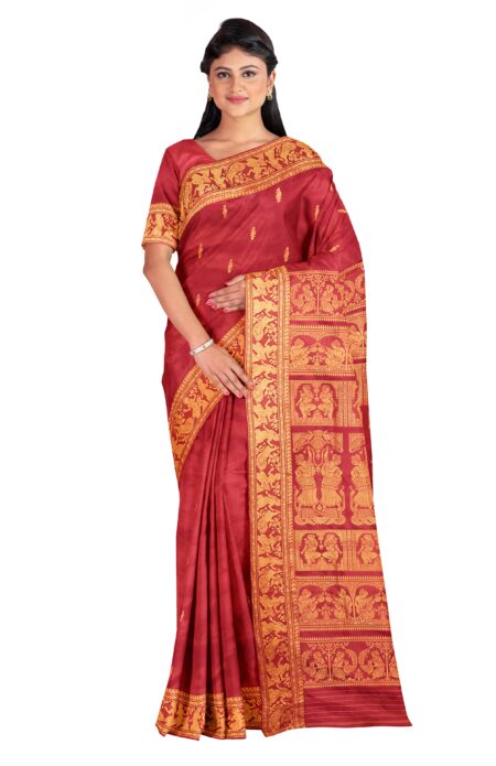 Baluchari Silk Saree - Red
