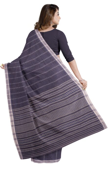 Light Blue Begumpuri Cotton Saree with Blouse
