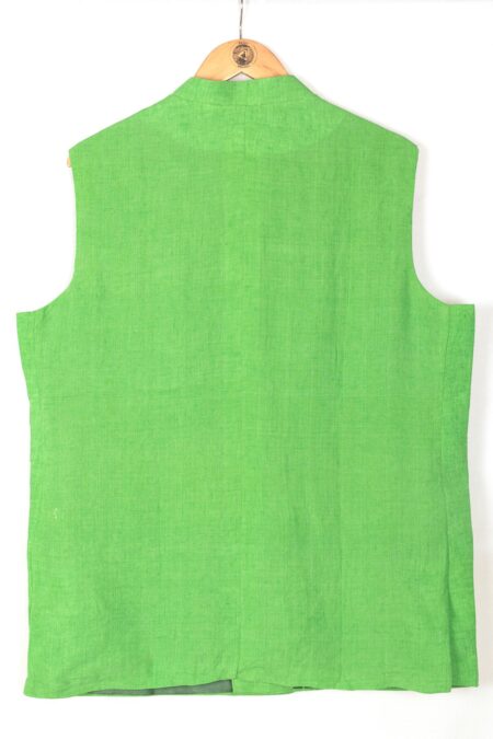 Handloom Jacket in Linen - Image 3