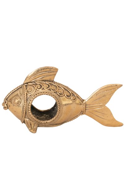 Dokra Napkin Holder Fish