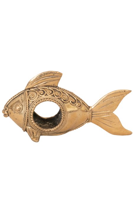 Dokra Napkin Holder Fish