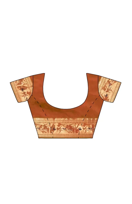 Baluchari Silk Saree - Multi Colour - Image 2