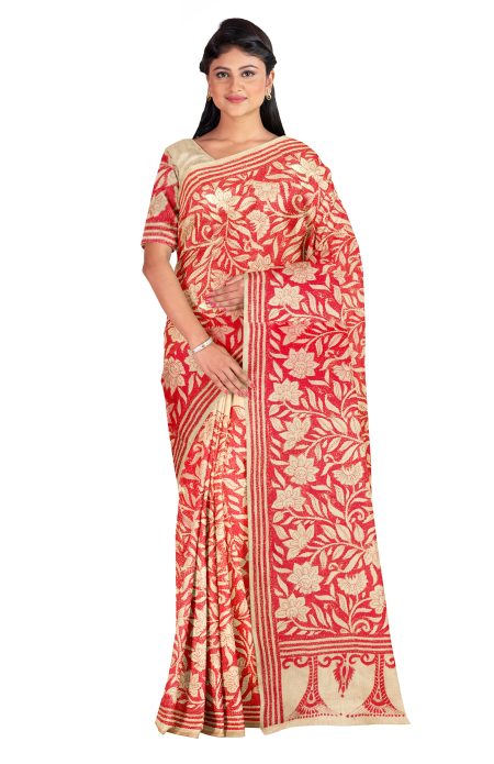 Kantha Silk Saree - Image 2