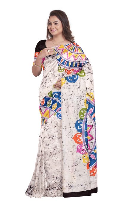 Batik Silk Saree - Image 3