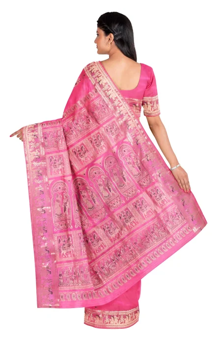 Swarnachuri Silk Saree - Pink - Image 2