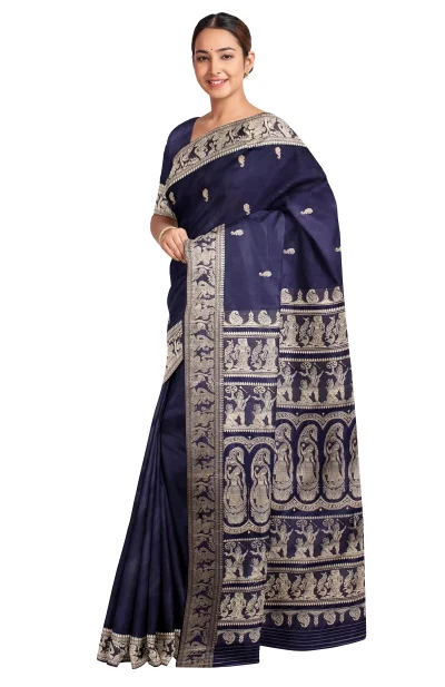 Baluchari Silk Saree - Blue