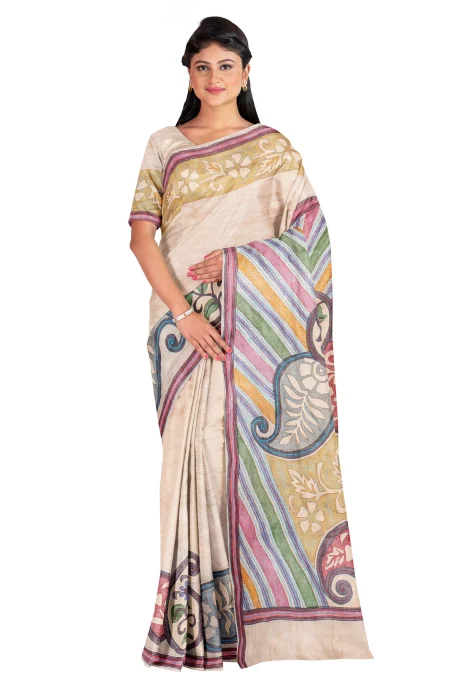 Kantha Silk Saree - Image 3