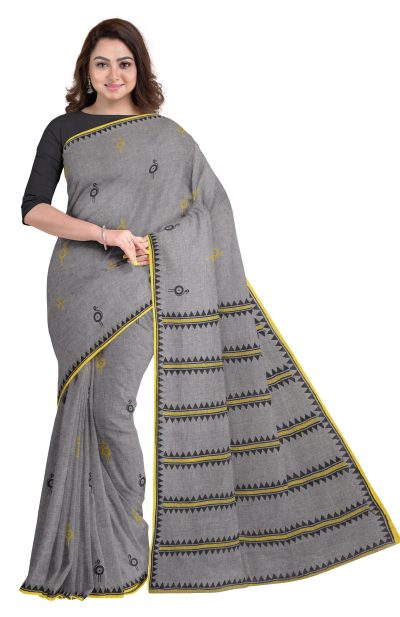 Block Printed Handwoven Cotton Saree