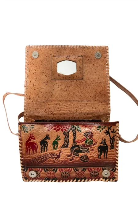 Santiniketan Leather Sling Bag - Image 2