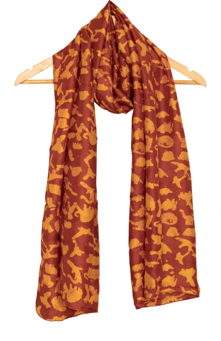 Handwoven Batik Silk Stole
