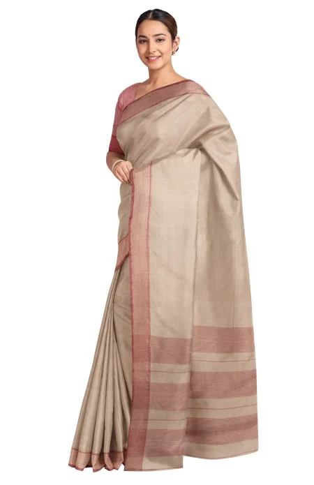 Tangail Silk Cotton Saree - Image 2