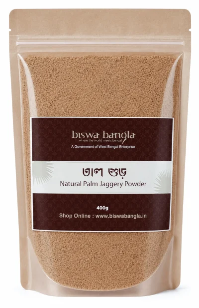 Natural Palm Jaggery Powder (Tal Gur) 400g (Pack of 2)