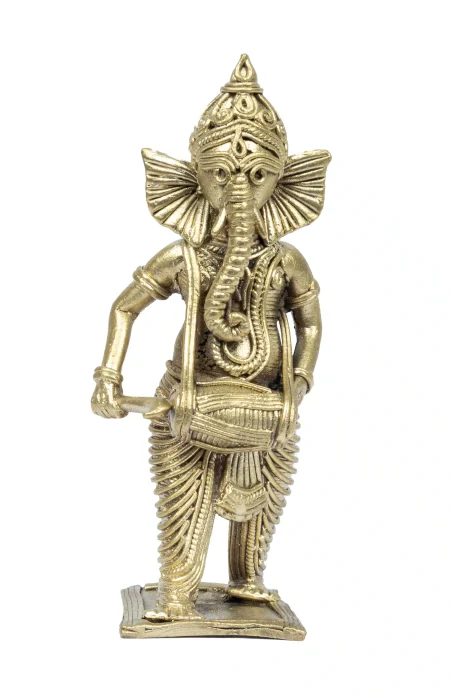 Dokra Home Decor - Lord Ganesha with Dhol