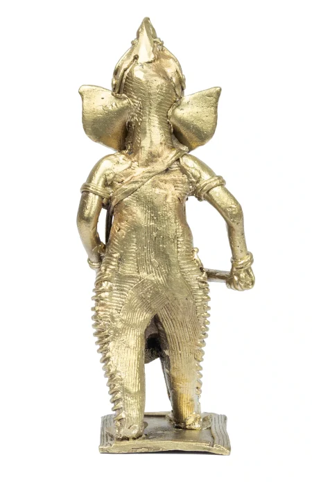 Dokra Home Decor - Lord Ganesha with Dhol - Image 4