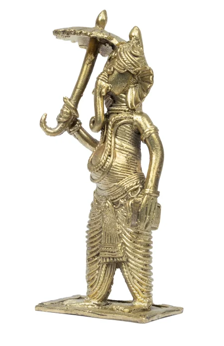 Dokra Home Decor - Lord Ganesha with Umbrella - Image 4