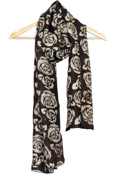 Handwoven Batik Silk Stole