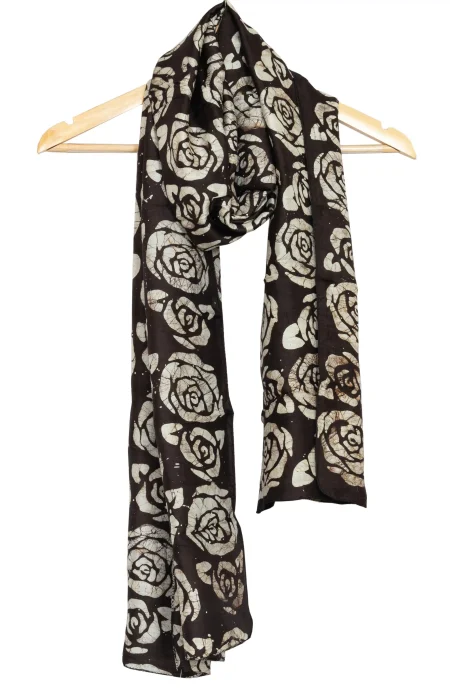 Handwoven Batik Silk Stole