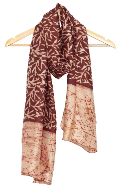 Handwoven Batik Silk Stole
