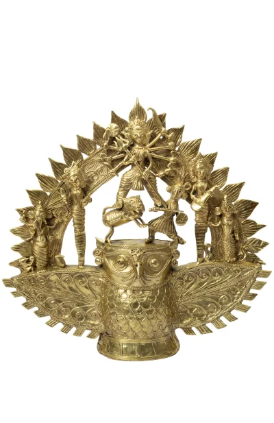 Dokra Home Decor – Durga Family