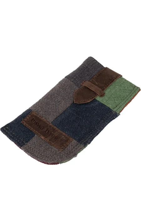 Jute & Leather Spec Cover Bag