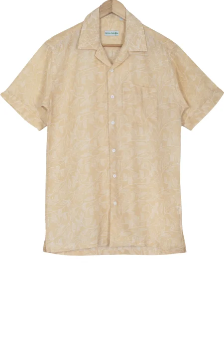 Printed Cotton Shirt – Light Yellow