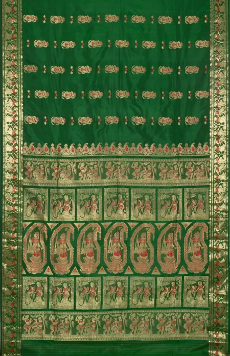 Swarnachuri Silk Saree - Green - Image 5
