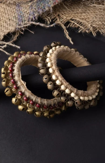 Jute Bangle-Bead-Ghunghroo