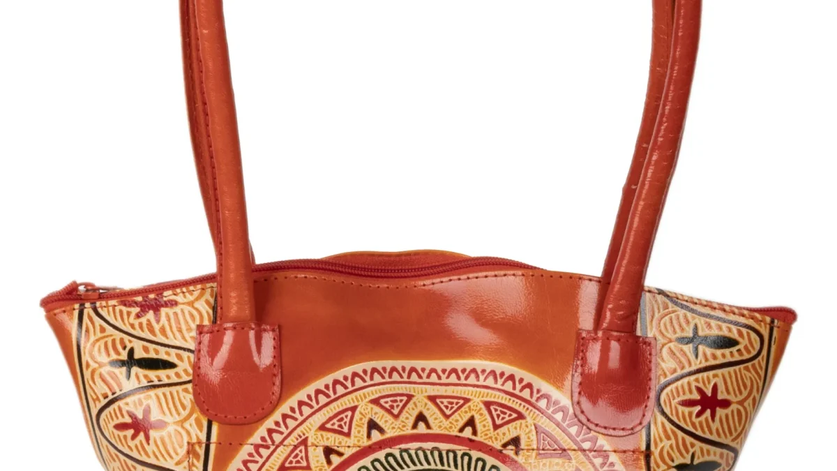Shantiniketan Leather Ladies Handbag Biswa Bangla