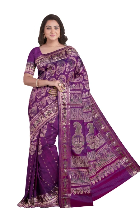 Swarnachari Silk Saree - Magenta