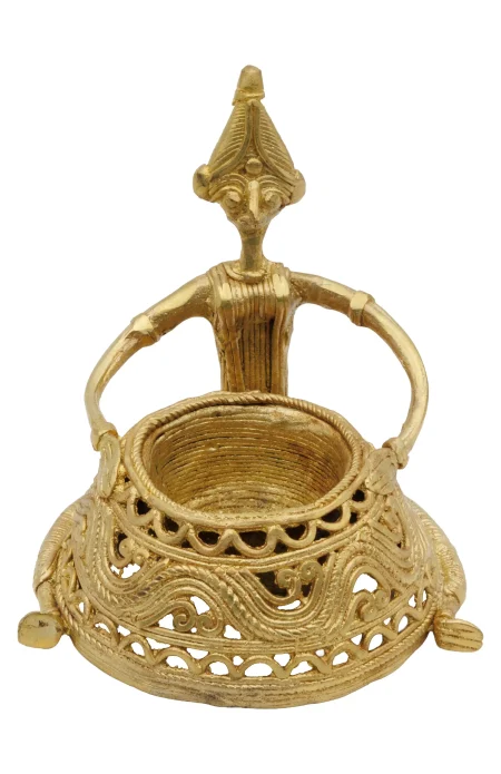 Dokra Candle Stand - Tribal - Image 2