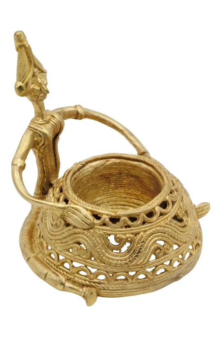 Dokra Candle Stand - Tribal - Image 3