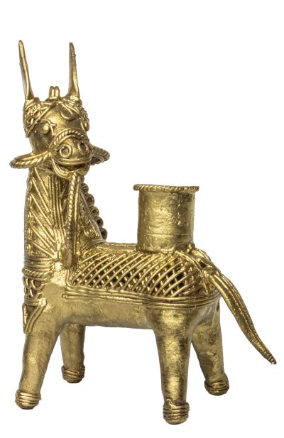 Dokra Candle Stand - Horse