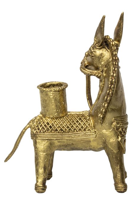 Dokra Candle Stand - Horse - Image 3