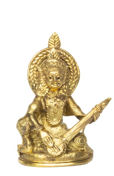 Dokra Table Top Saraswati - Sitting