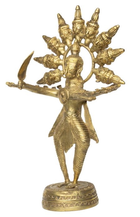 Dokra table-top Raavana - Image 3