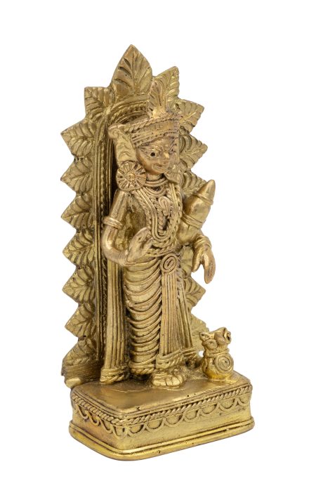 Dokra Table Top Laxmi - Standing Chali - Image 2