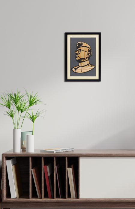 Straw Wall Hanging - Netaji - Image 2