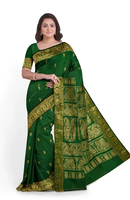 Baluchari Silk Saree - Green