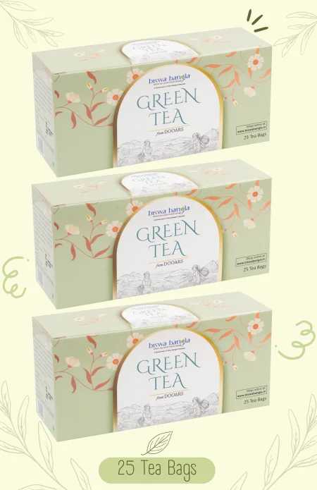 Green Tea Bags from Chengmari Tea Garden - Pack of 3