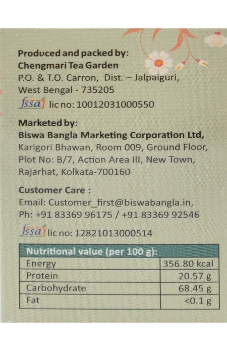 Green Tea Bags from Chengmari Tea Garden - Pack of 3 - Image 3