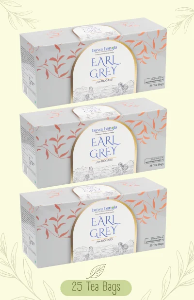 150g Black Earl Grey Tea Bags from Chengmari Tea Garden - Pack of 3