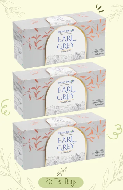 Black Earl Grey Tea Bags from Chengmari Tea Garden - Pack of 3
