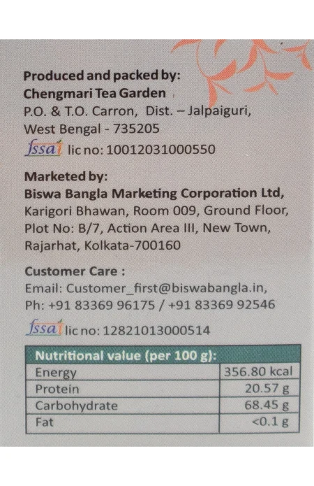 Black Earl Grey Tea Bags from Chengmari Tea Garden - Pack of 3 - Image 3